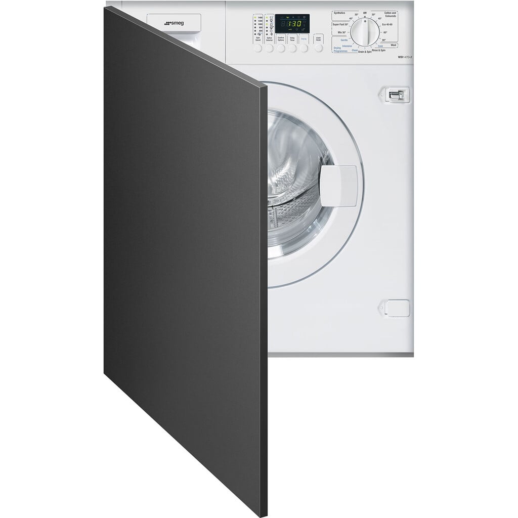 Smeg WDI147D-2 Integrated 7Kg / 4Kg Washer Dryer with 1400 rpm – White – E Rated [Wash&Dry] #415243