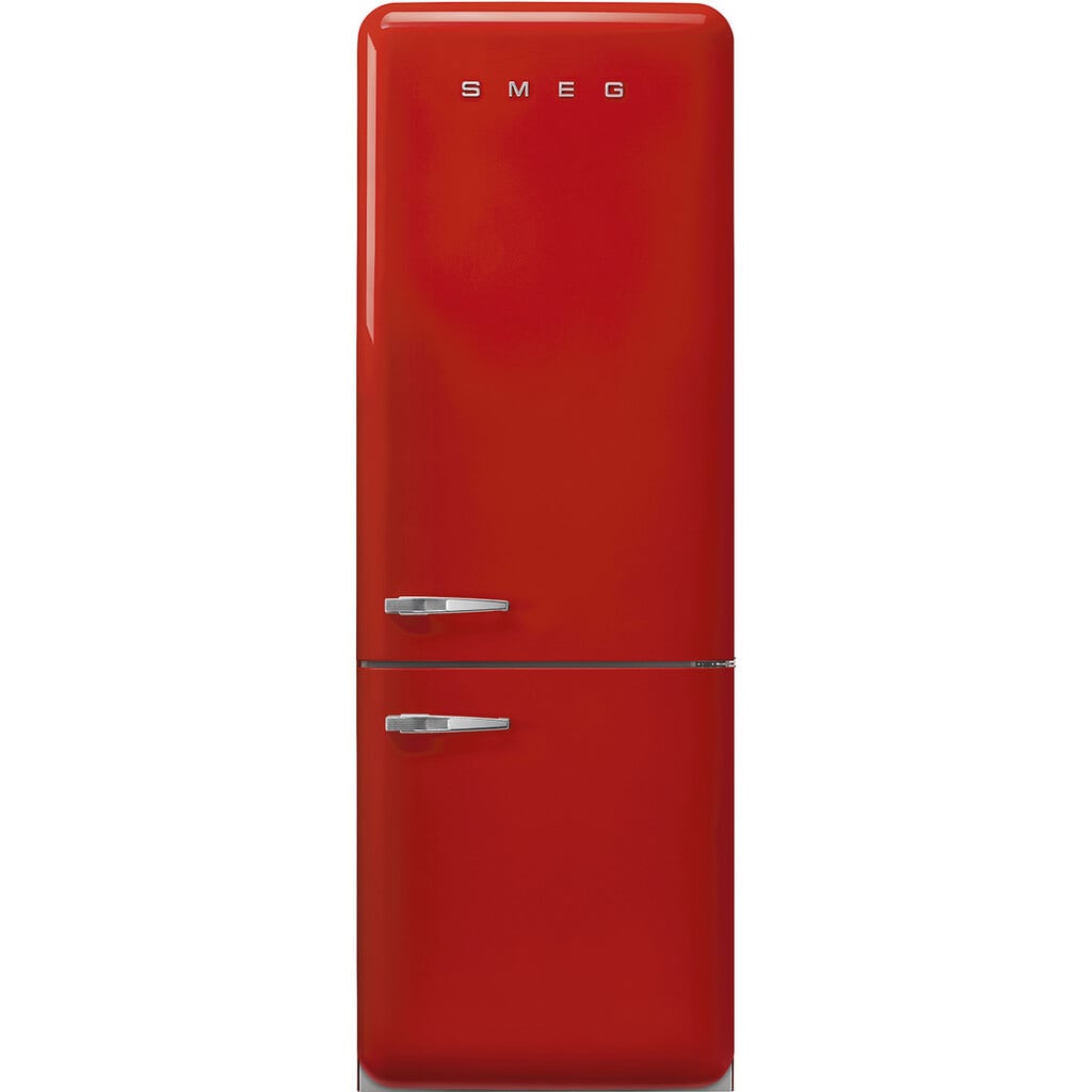 Smeg 50s Style Retro Right Hand Hinge FAB38RRD6 205cm Frost Free Fridge Freezer – Red – D Rated #416221