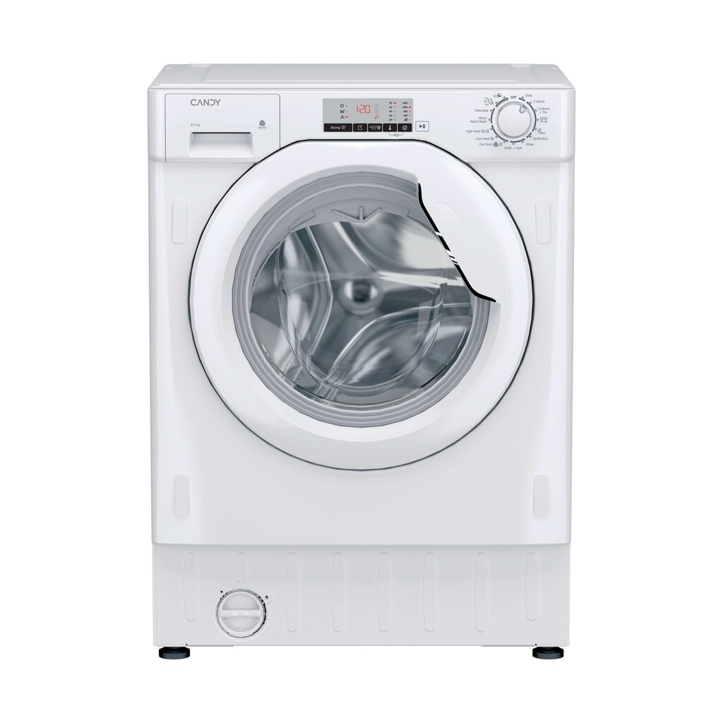 Candy Smart CBD 485D22-S Integrated 8Kg / 5Kg Washer Dryer with 1400 rpm – White – E Rated [Wash&Dry], D Rated [Wash Only] #415713