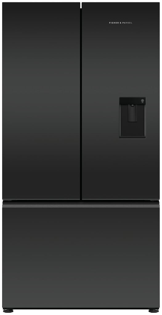 Fisher & Paykel Series 7 Contemporary RF540AZUB6 Wifi Connected Plumbed Frost Free Multi-door American Fridge Freezer – Matte Black – E Rated #415413