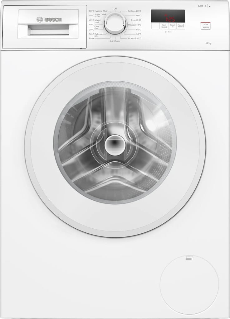 Bosch Series 2 WGE03408GB 8kg Washing Machine with 1400 rpm – White – A Rated #415352