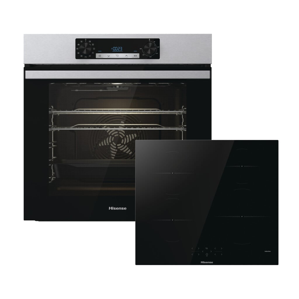 Hisense BI6062HIXUK Built In Electric Single Oven and Induction Hob Pack – A Rated #395069