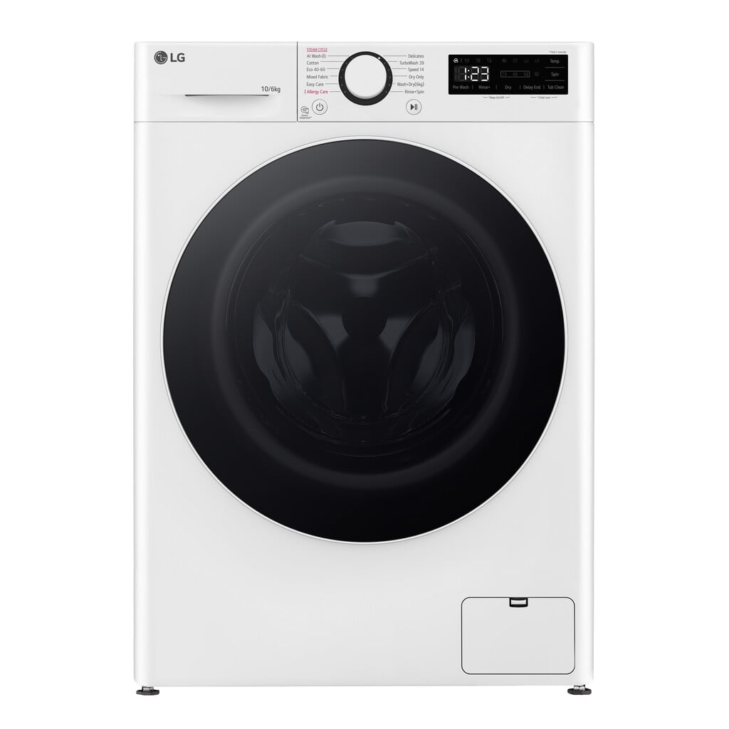 LG Series 4 Pro AI Direct Drive™ FWY706WWTN1 10Kg / 6Kg Washer Dryer with 1400 rpm – White – D Rated [Wash&Dry], A Rated [Wash Only] #416129