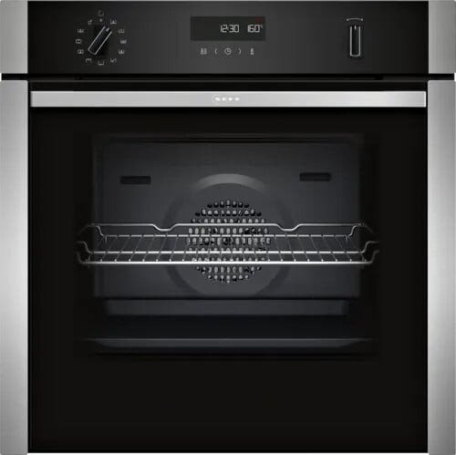 NEFF N50 Slide & Hide® B6ACH7AN7B Wifi Connected Built In Electric Single Oven with Pyrolytic Cleaning – Stainless Steel – A+ Rated #417543