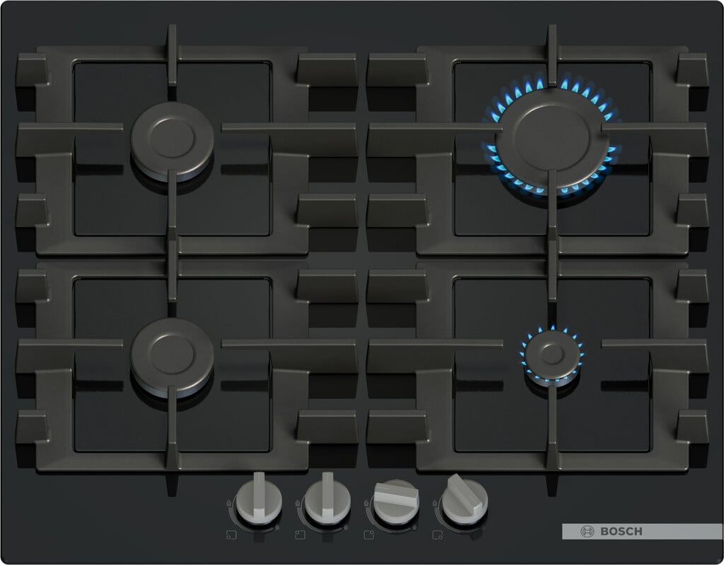 Bosch Series 4 PNP6B6K40 59cm Gas Hob – Black #417289