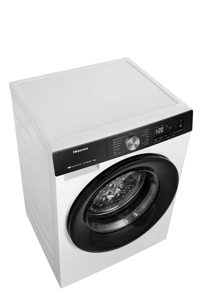 Hisense 3S Series WF3S9043BW3 9kg WiFi Connected Washing Machine with 1400 rpm – White – A Rated #417564