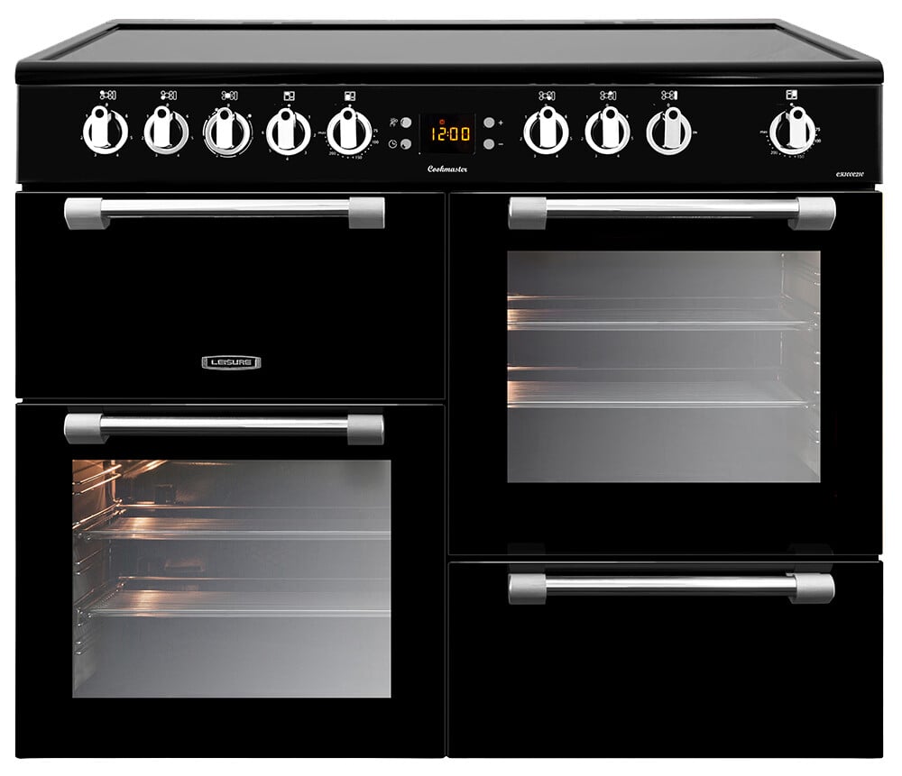 Leisure Cookmaster CK100C210K 100cm wide Electric Range Cooker with Ceramic Hob – Black – A/A Rated #417393