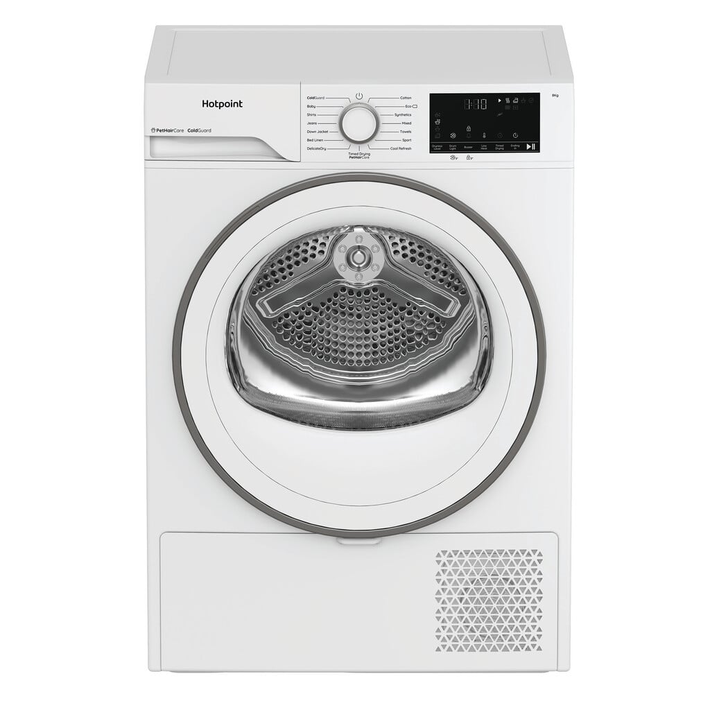 Hotpoint FabricCare C HSD 82M WW UK 8Kg Heat Pump Tumble Dryer – White – A+ Rated #416357