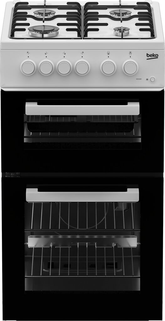 Beko KDG580W 50cm wide Gas Cooker with Gas Grill – White – A+ Rated #417214