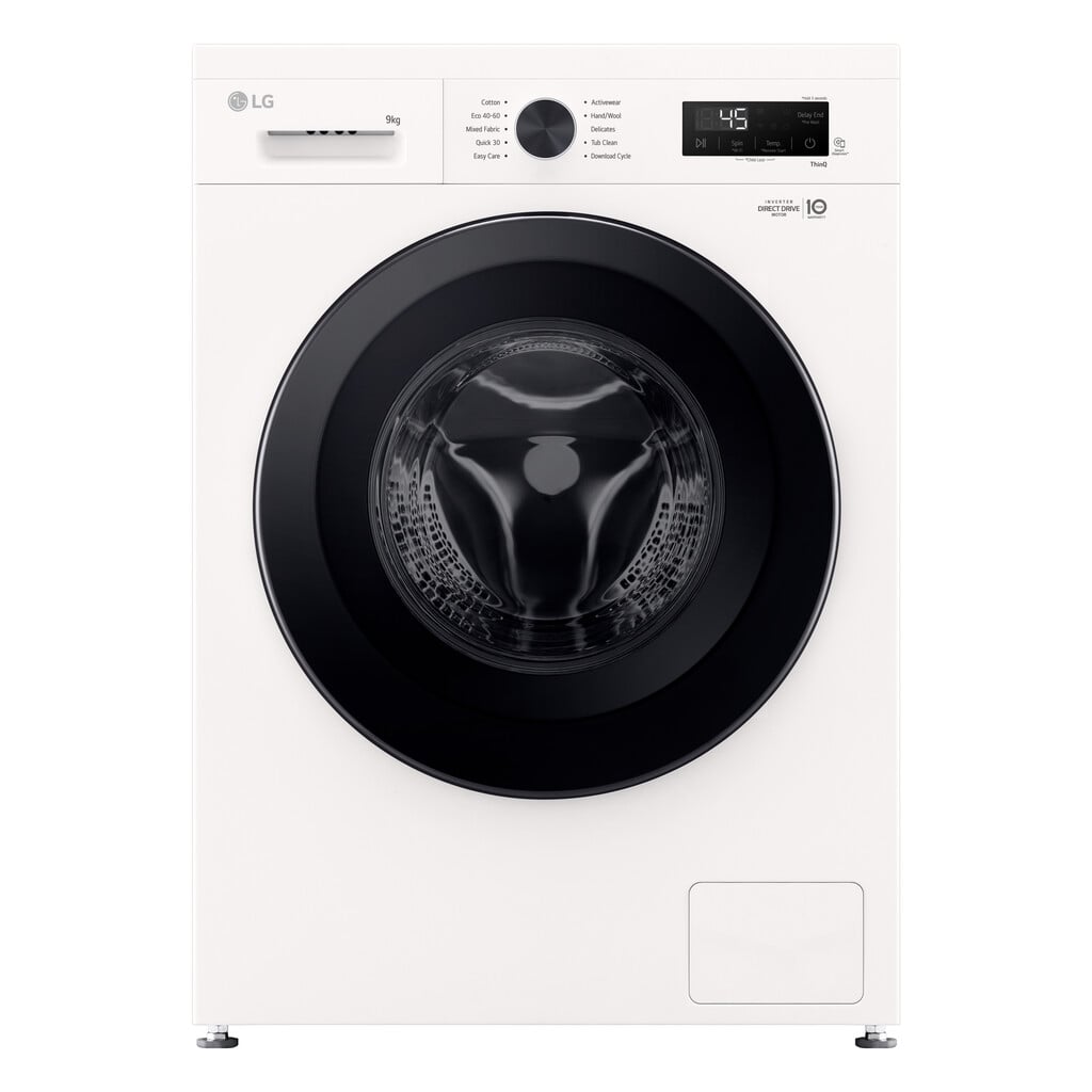LG Series 2 Direct Drive™ F4X1009NWK 9kg WiFi Connected Washing Machine with 1400 rpm – White – A Rated #417334