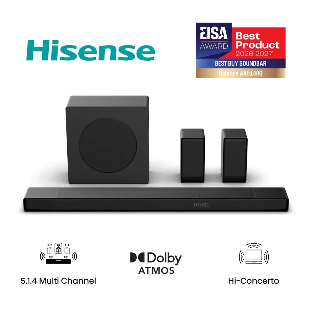 Hisense AX5140Q Soundbar with Wireless Subwoofer – Black #409078