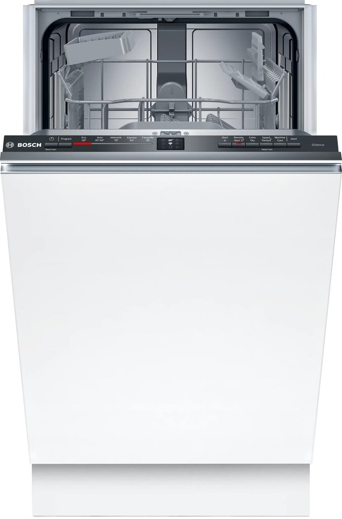 Bosch Series 2 SPV2HKX02G Fully Integrated Slimline Dishwasher – Black Control Panel with Fixed Door Hinge Kit – D Rated #417088