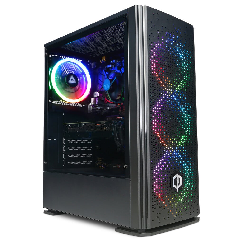 CyberPowerPC AO22229 Gaming PC – NVIDIA® GeForce RTX™ 5060, AMD Ryzen™ 5, 1TB SSD, 16 GB RAM – Black #416868