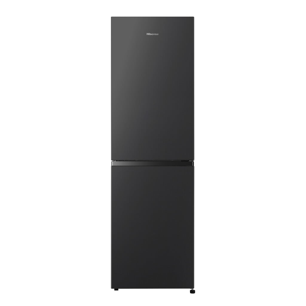 Hisense RB327N4ABD 182cm Total No Frost Fridge Freezer – Black / Stainless Steel – D Rated #417746