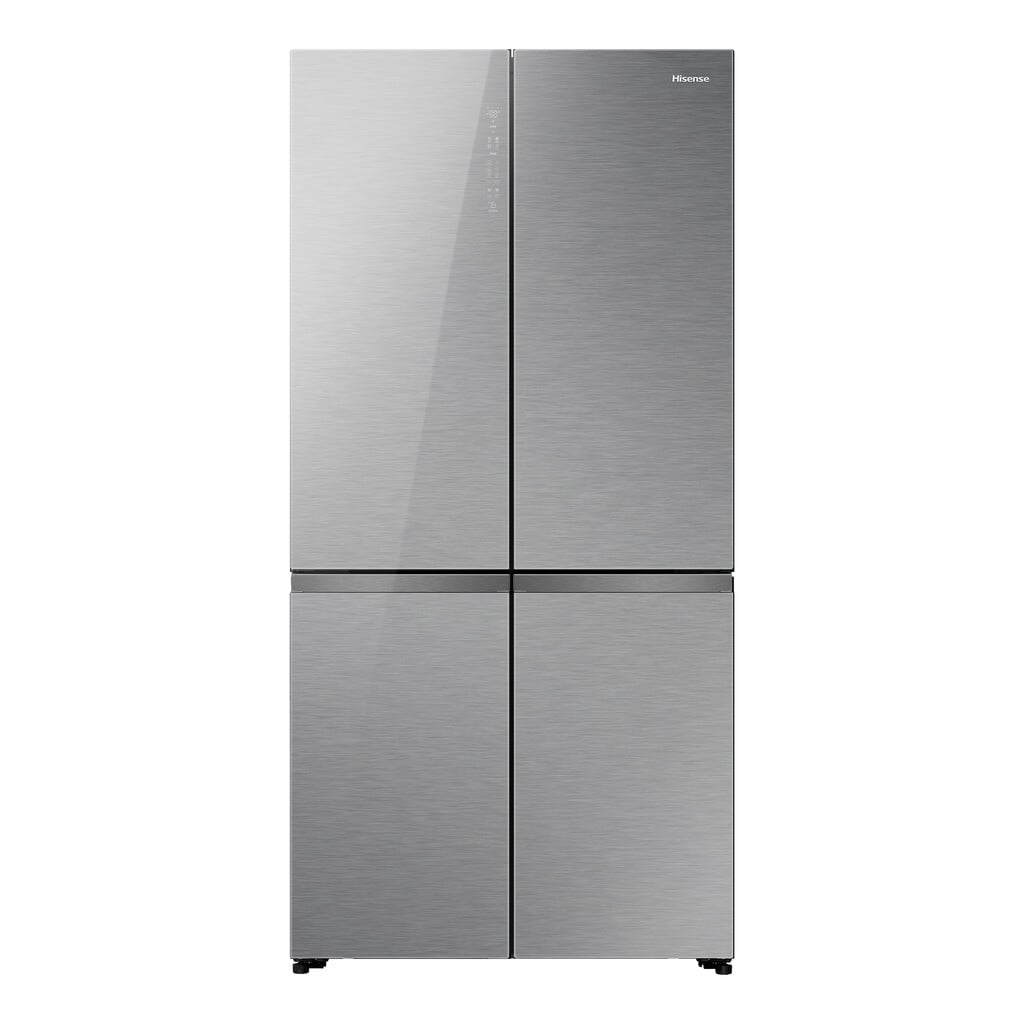 Hisense KitchenFit RQ768N4GVE Total No Frost Multi-door American Fridge Freezer – Silver Glass – E Rated #416818
