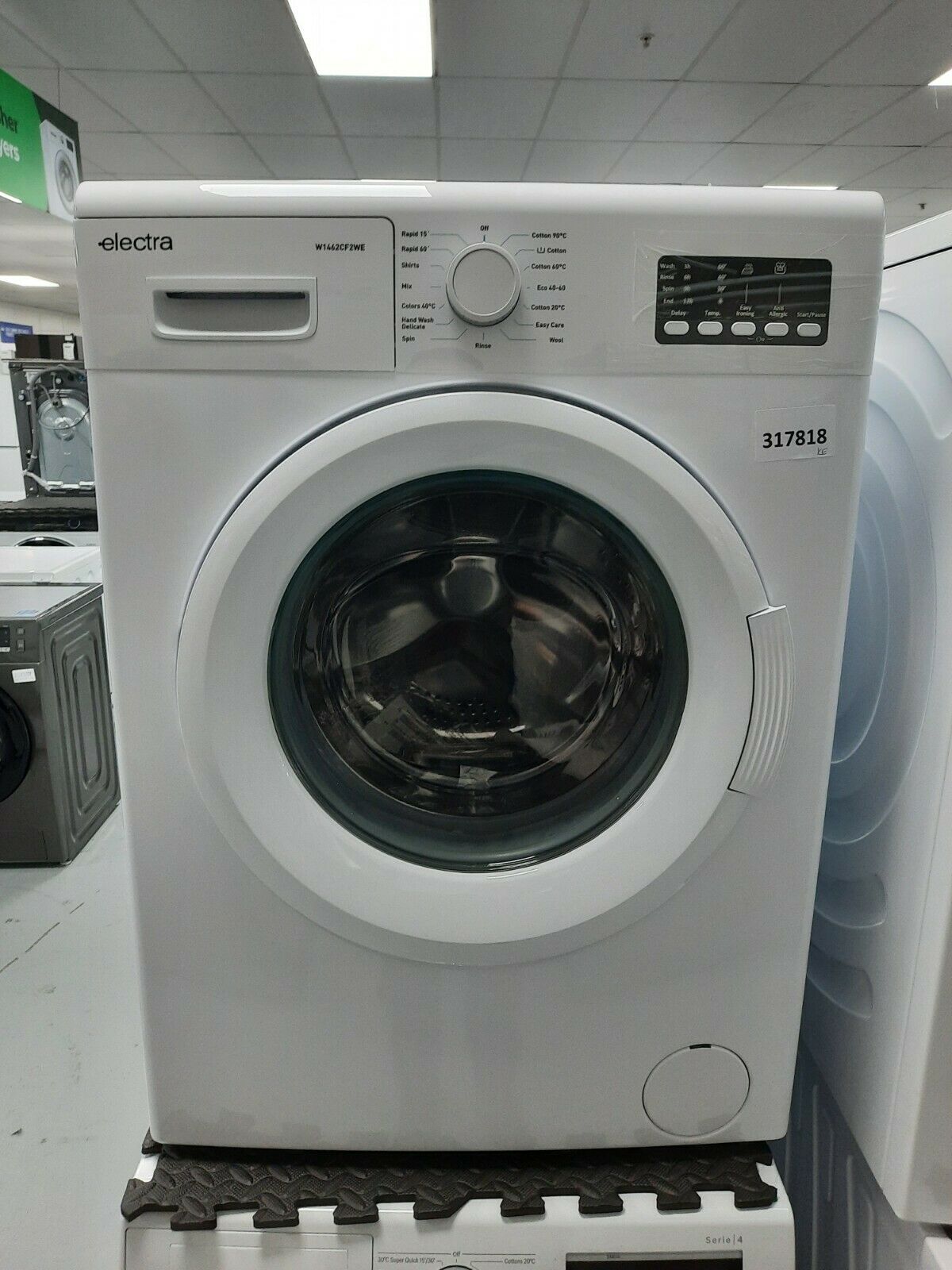 White Electra W1462CF2W 10Kg Washing Machine with 1400 rpm 